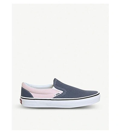 Vans Classic Canvas Skate Shoes In Indigo Chalk Pink
