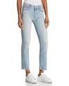 Mother The Rascal Ankle Snippet Straight Leg Jeans In Tinge