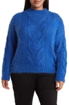 Renee C Crewneck Pullover Sweater In Royal Blue
