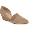 Eileen Fisher Hilly Demi-wedge Suede Pump In Earth Suede