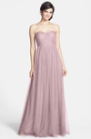 Jenny Yoo Annabelle Convertible Tulle Column Dress In Sweet Pea