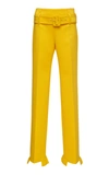 Prada Pants With Belt In Yellow