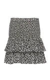 Isabel Marant Étoile Naomi Printed Tiered Mini Skirt