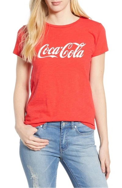 Lucky Brand Cotton Coca Cola Graphic T-shirt In Red