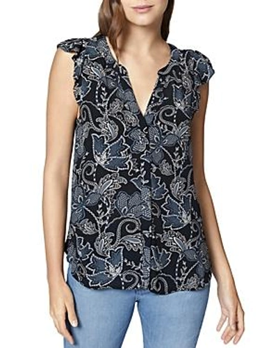 Sanctuary Wildflower Print Sleeveless Ruffle Top