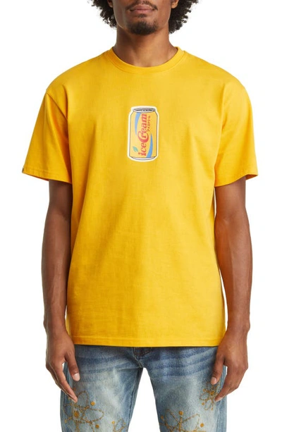 Icecream Cola Cotton Graphic T-shirt In Old Gold