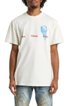 Icecream Sprints Embroidered Cotton Graphic T-shirt In Whisper White