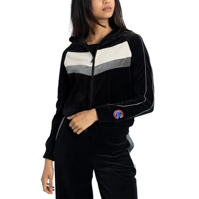 Lusso Black Chicago Cubs Nixie Raglan Full-zip Jacket