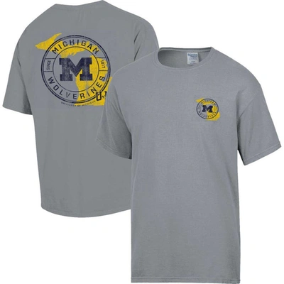 Comfort Wash Graphite Michigan Wolverines Statement T-shirt