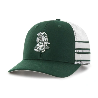 47 ' Green Michigan State Spartans Straight Eight Adjustable Trucker Hat