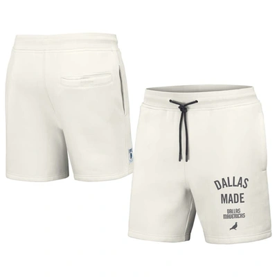 Staple Nba X  Cream Dallas Mavericks Heavyweight Fleece Shorts