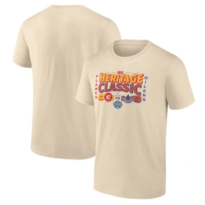 Fanatics Branded Cream 2023 Nhl Heritage Classic Matchup T-shirt
