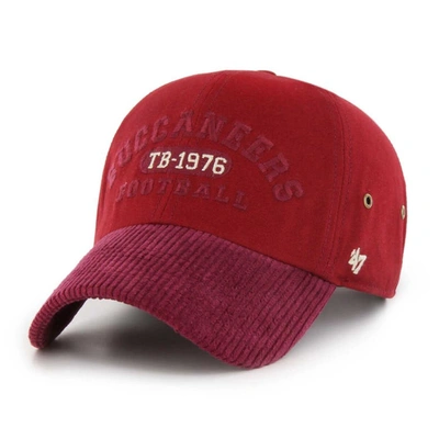47 ' Red Tampa Bay Buccaneers Ridgeway Clean Up Adjustable Hat