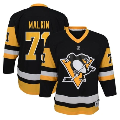 Outerstuff Kids' Youth Evgeni Malkin Black Pittsburgh Penguins Home Replica Player Jersey