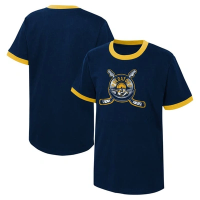 Outerstuff Kids' Youth Navy Nashville Predators Ice City T-shirt
