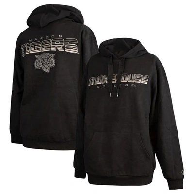Fisll Black Morehouse Maroon Tigers Puff Print Sliced Pullover Hoodie
