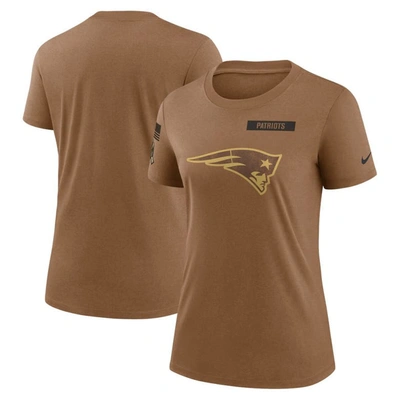 Nike Brown New England Patriots 2023 Salute To Service Legend Performance T-shirt