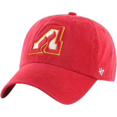 47 ' Red Atlanta Flames Vintage Classic Franchise Fitted Hat