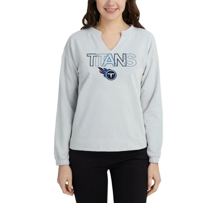 Concepts Sport Gray Tennessee Titans Sunray Notch Neck Long Sleeve T-shirt