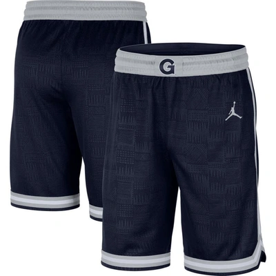 Jordan Brand Navy Georgetown Hoyas Replica Performance Basketball Shorts