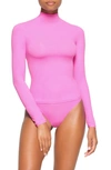 Skims Fits Everybody Funnel Neck Top In Neon Orchid