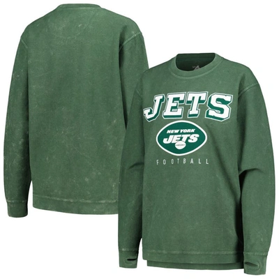 G-iii 4her By Carl Banks Green New York Jets Comfy Cord Pullover Sweatshirt