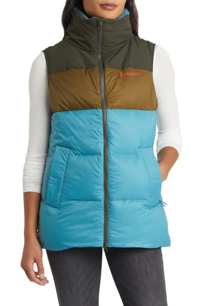 Cotopaxi Solazo 600 Fill Power Down Hooded Vest In Wddrz