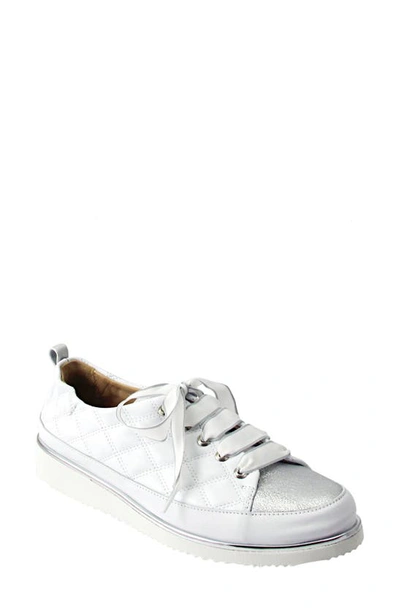 Ron White Novella Quilted Sneaker In Ice