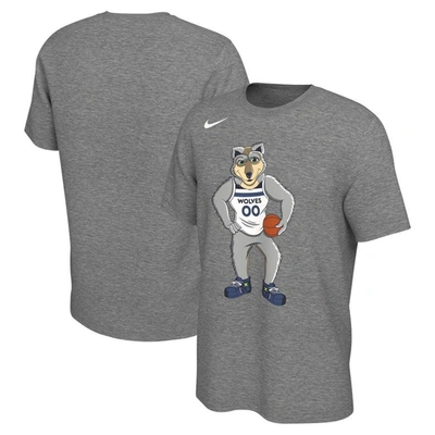 Nike Unisex  Heather Charcoal Minnesota Timberwolves Team Mascot T-shirt
