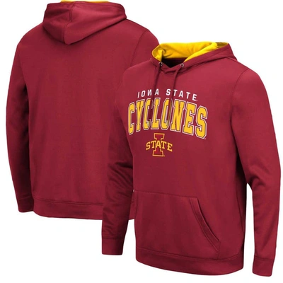 Colosseum Cardinal Iowa State Cyclones Resistance Pullover Hoodie