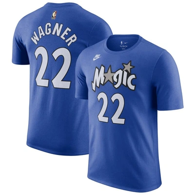 Nike Men's  Franz Wagner Blue Orlando Magic 2023/24 Classic Edition Name And Number T-shirt