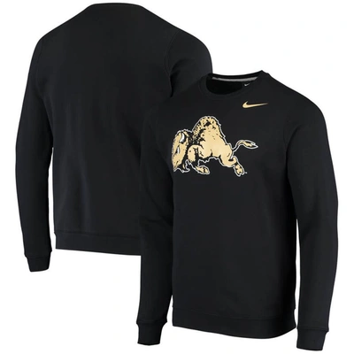 Nike Black Colorado Buffaloes Vintage School Logo Pullover Sweatshirt