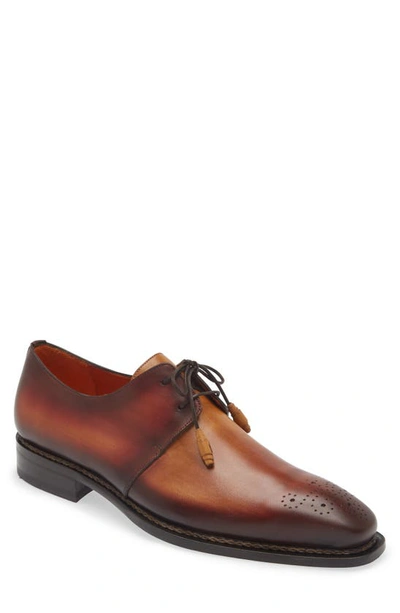 Mezlan Principe Tassel Derby In Tan/ Rust