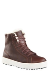 Baffin Tavern Waterproof Genuine Shearling Lined Winter Boot In Brown