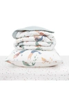 Little Unicorn Toddler Cotton Muslin Bedding Set In Mermaids