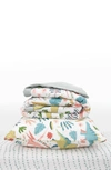 Little Unicorn Toddler Cotton Muslin Bedding Set In Pink Dinos