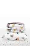 Little Unicorn Toddler Cotton Muslin Bedding Set In Colorful Critters