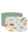 Little Unicorn 2-pack Cotton Muslin Pillowcase In Dino Names