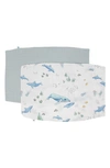 Little Unicorn 2-pack Cotton Muslin Pillowcase In Whales