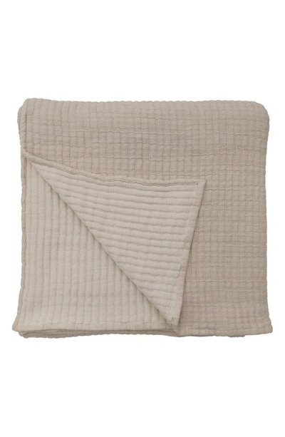 Pom Pom At Home Vancouver Cotton Gauze Coverlet In Natural