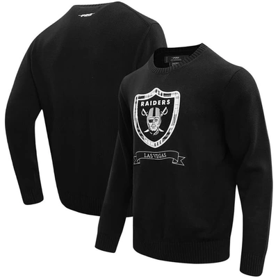 Pro Standard Black Las Vegas Raiders Prep Knit Sweater