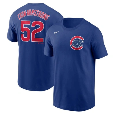 Fanatics Branded Pete Crow-armstrong Royal Chicago Cubs Name & Number T-shirt