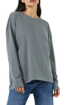 Noisy May Mathilde Long Sleeve Sweater In Stormy Weather