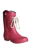 Nomad Kelly B Lace-up Waterproof Rain Boot In Wine