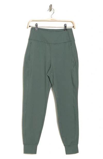 90 Degree By Reflex Greenwich Interlock Joggers In Dark Forest