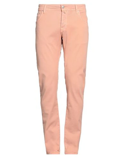 Jacob Cohёn Man Pants Salmon Pink Size 30 Cotton, Elastane