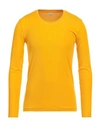 Dries Van Noten Man T-shirt Ocher Size L Lyocell, Polyurethane In Yellow