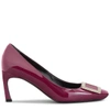 Roger Vivier Belle Vivier Trompette Pumps In Patent Leather In Violet