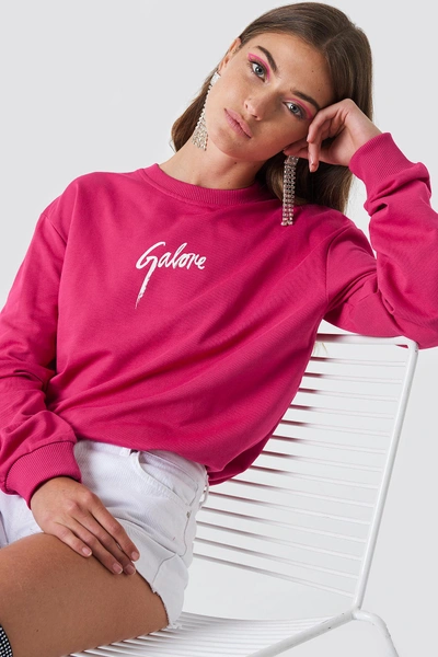 Galore X Na-kd Galore Sweatshirt - Pink In Diva