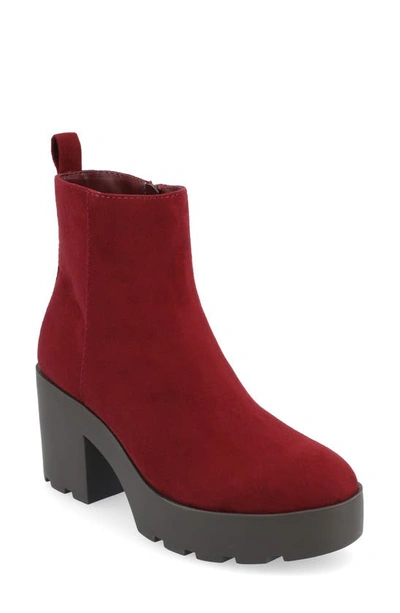 Journee Collection Cassidy Bootie In Red